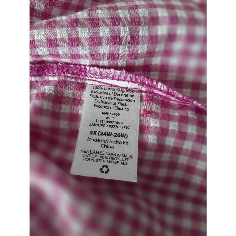COPY - Terra & sky NWT purple gingham smocked country girl sz 3X dress - Picture 4 of 5